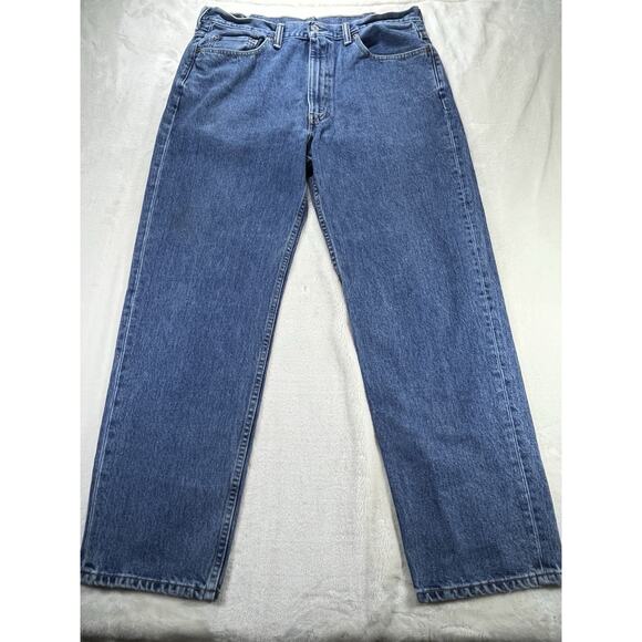 Levi’s 550 Relaxed Fit Jeans Mens 38x32 Blue Denim Tapered Leg Made in Mexico - Picture 1 of 9